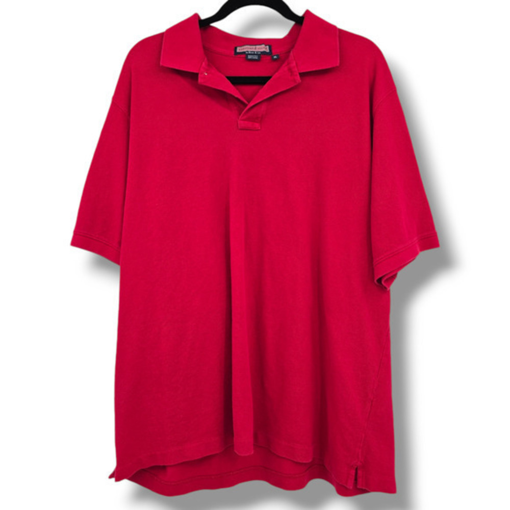 Vineyard‎ Vines Men's 100% Cotton Polo Shirt Red Size XL